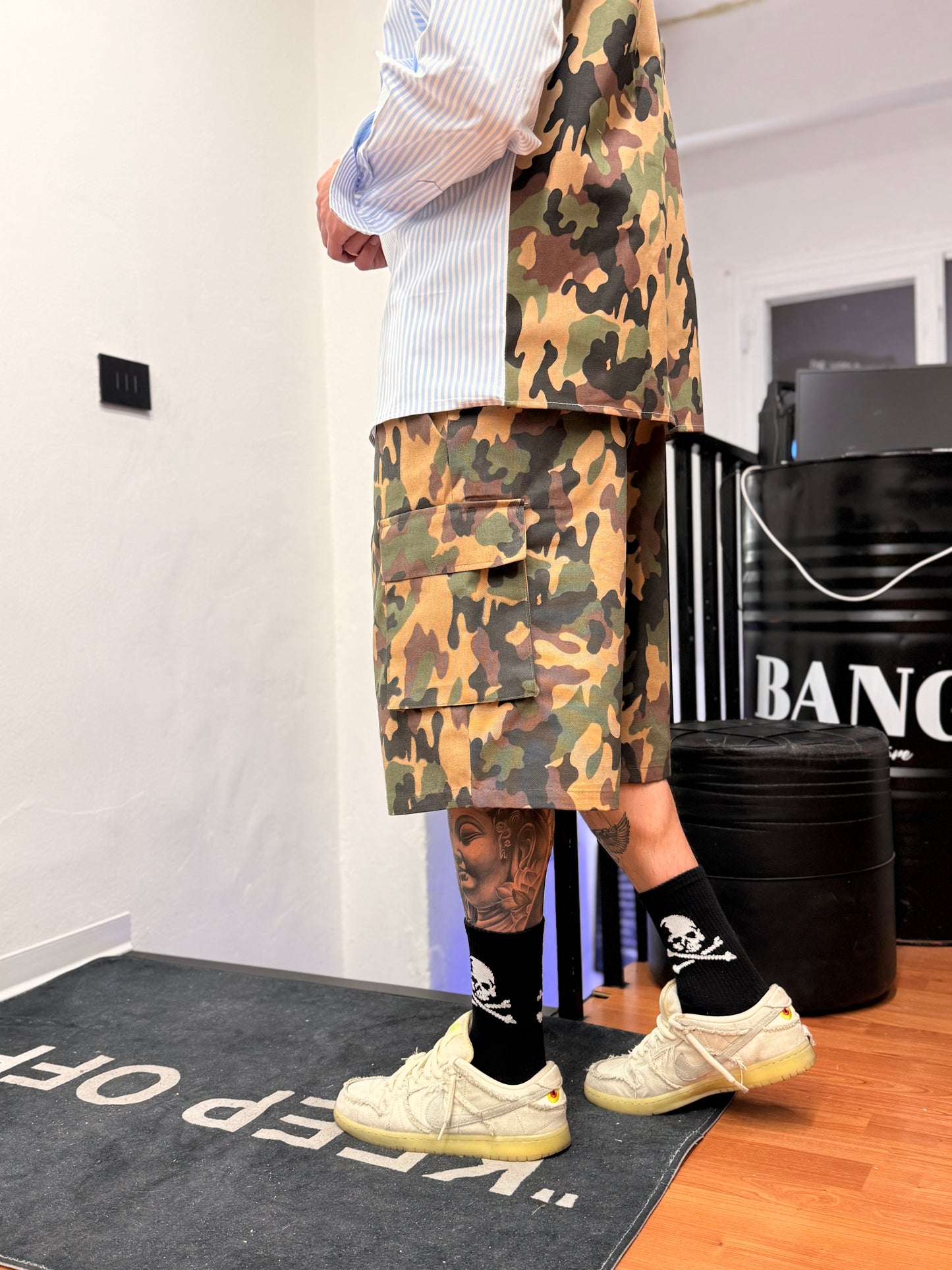 SHORT CARGO MIMETICO