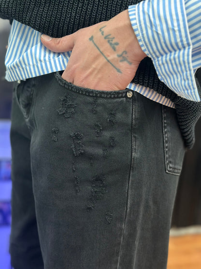 JEANS BAGGY BLACK