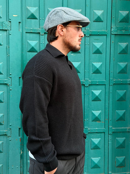 POLO MAGLIONE NERO