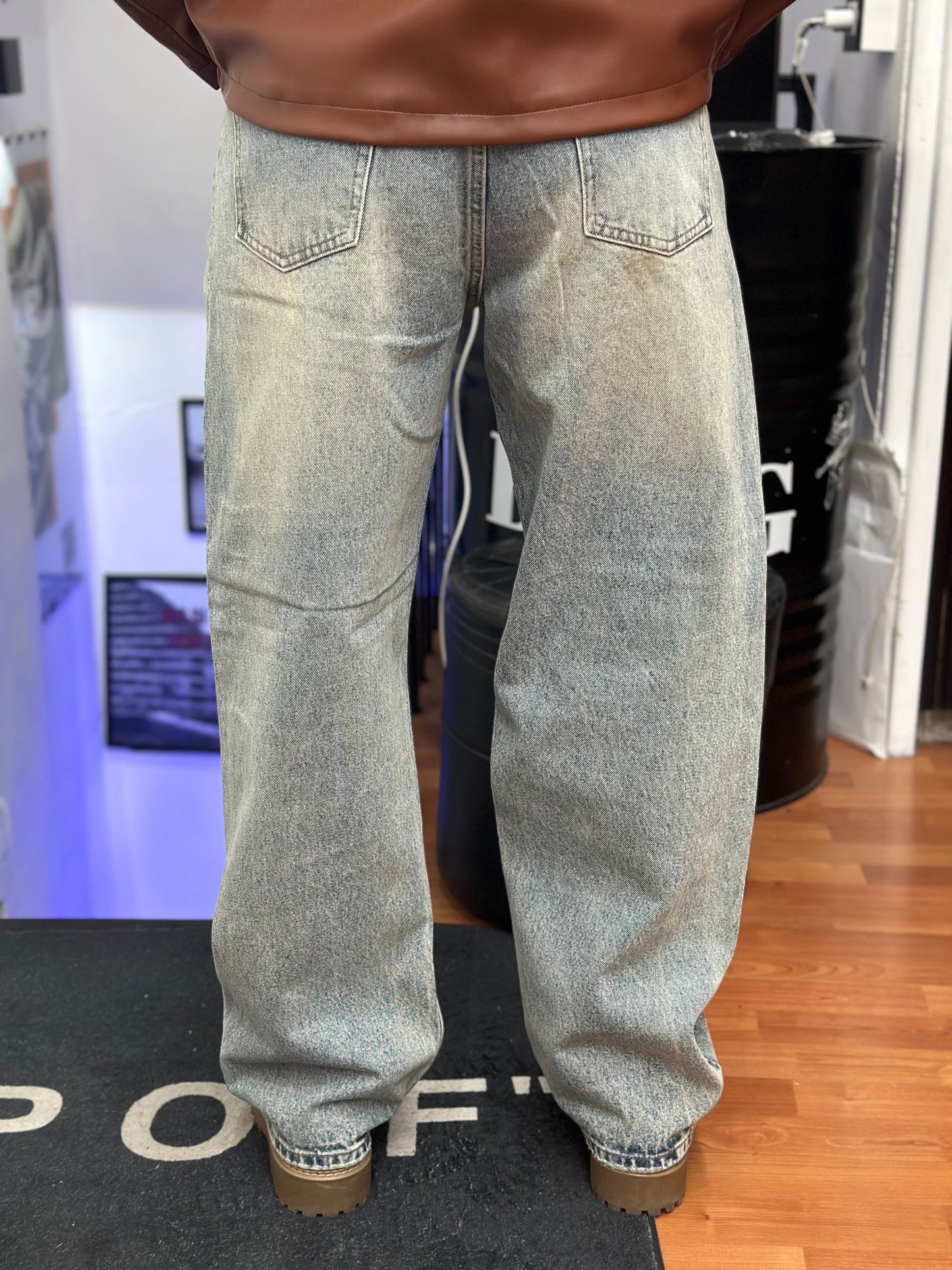 JEANS BAGGY GHIACCIO