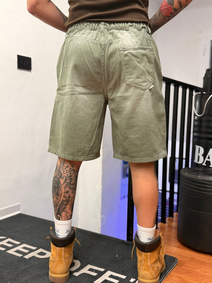 COORDINATO SLAVATO IN DENIM VERDE