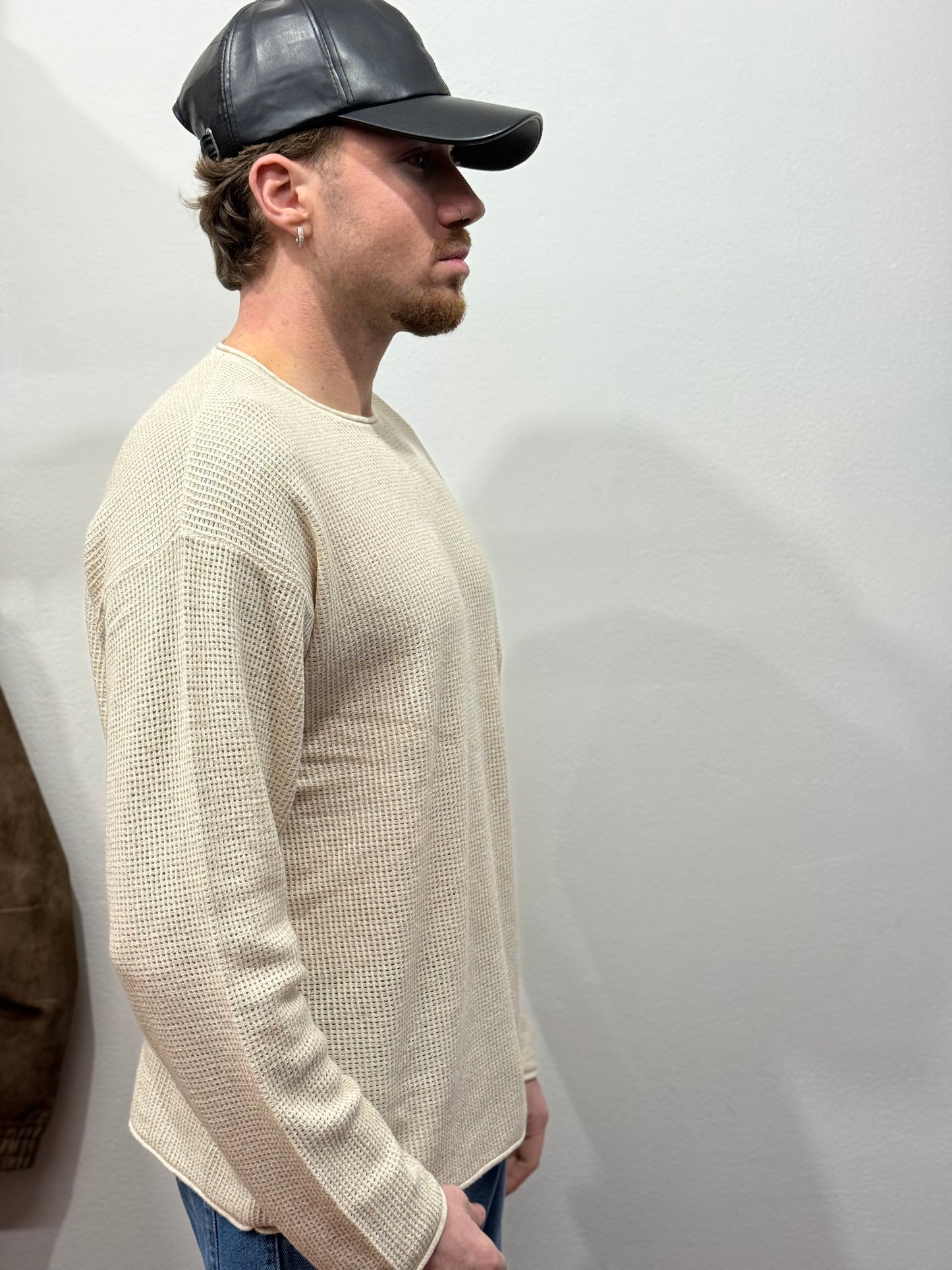 MAGLIONCINO TRAFORATO BEIGE