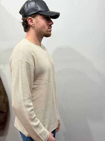 MAGLIONCINO TRAFORATO BEIGE