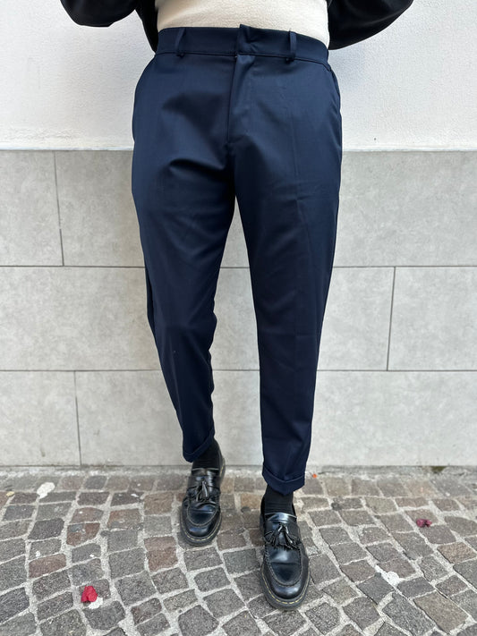 PANTALONE CAPRI BLU