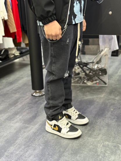 jeans regular elastico black