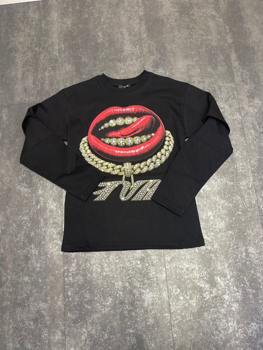LONGE SLEEVE KISS NERA