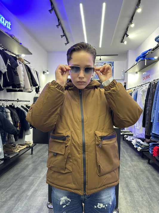 GIUBBOTTO PARKA CIOCCOLATO