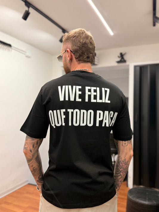 T-SHIRT TODO PASA NERA