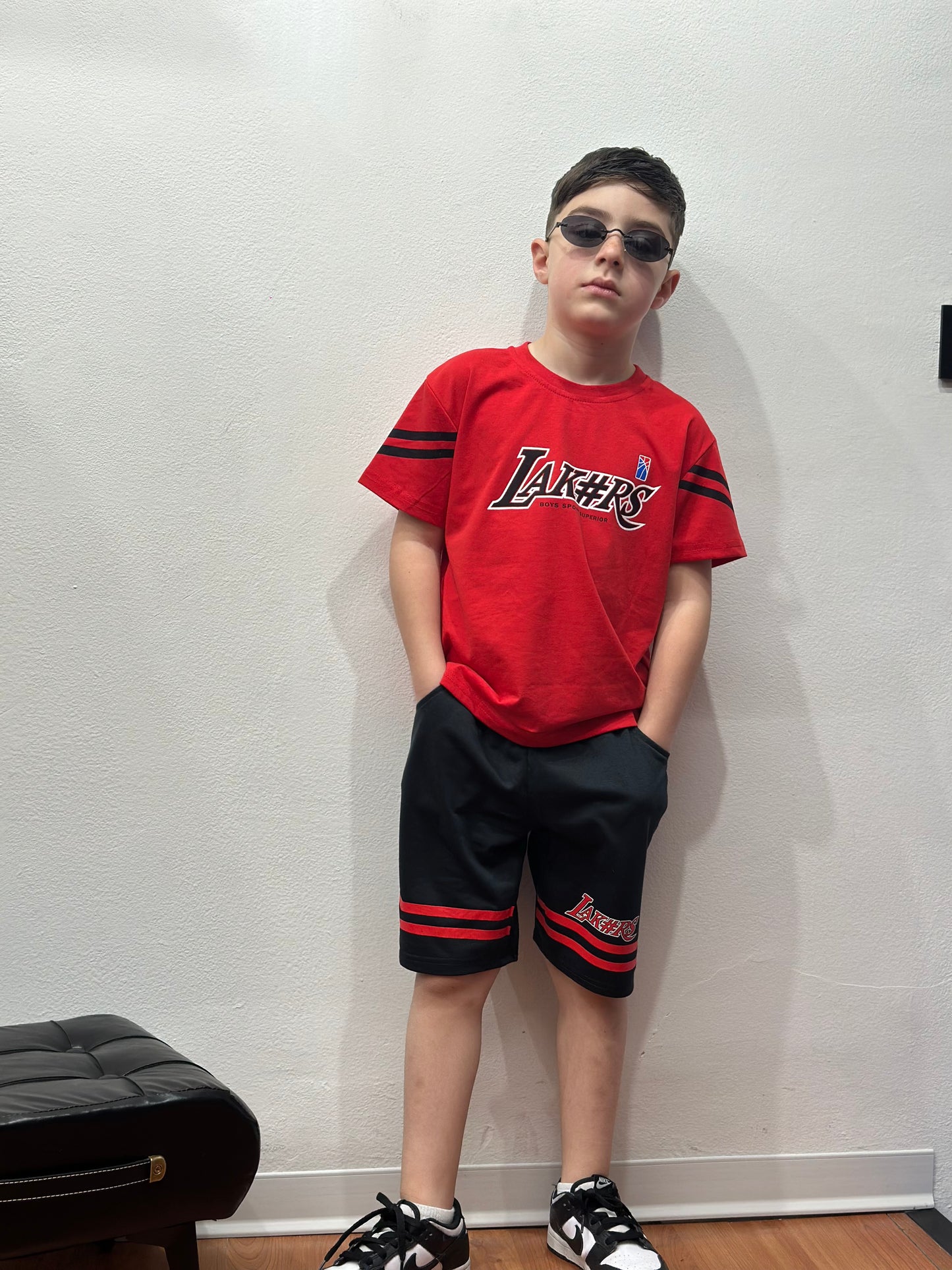 COORDINATO LAKERS ROSSO
