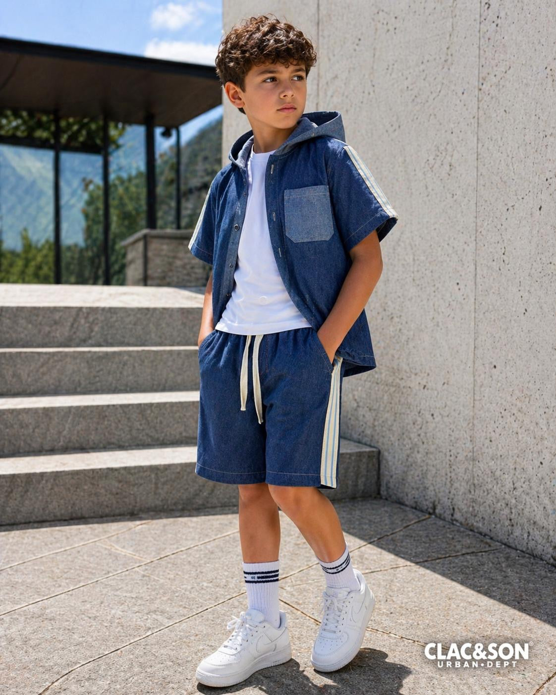 COORDINATO URBAN DENIM BLU