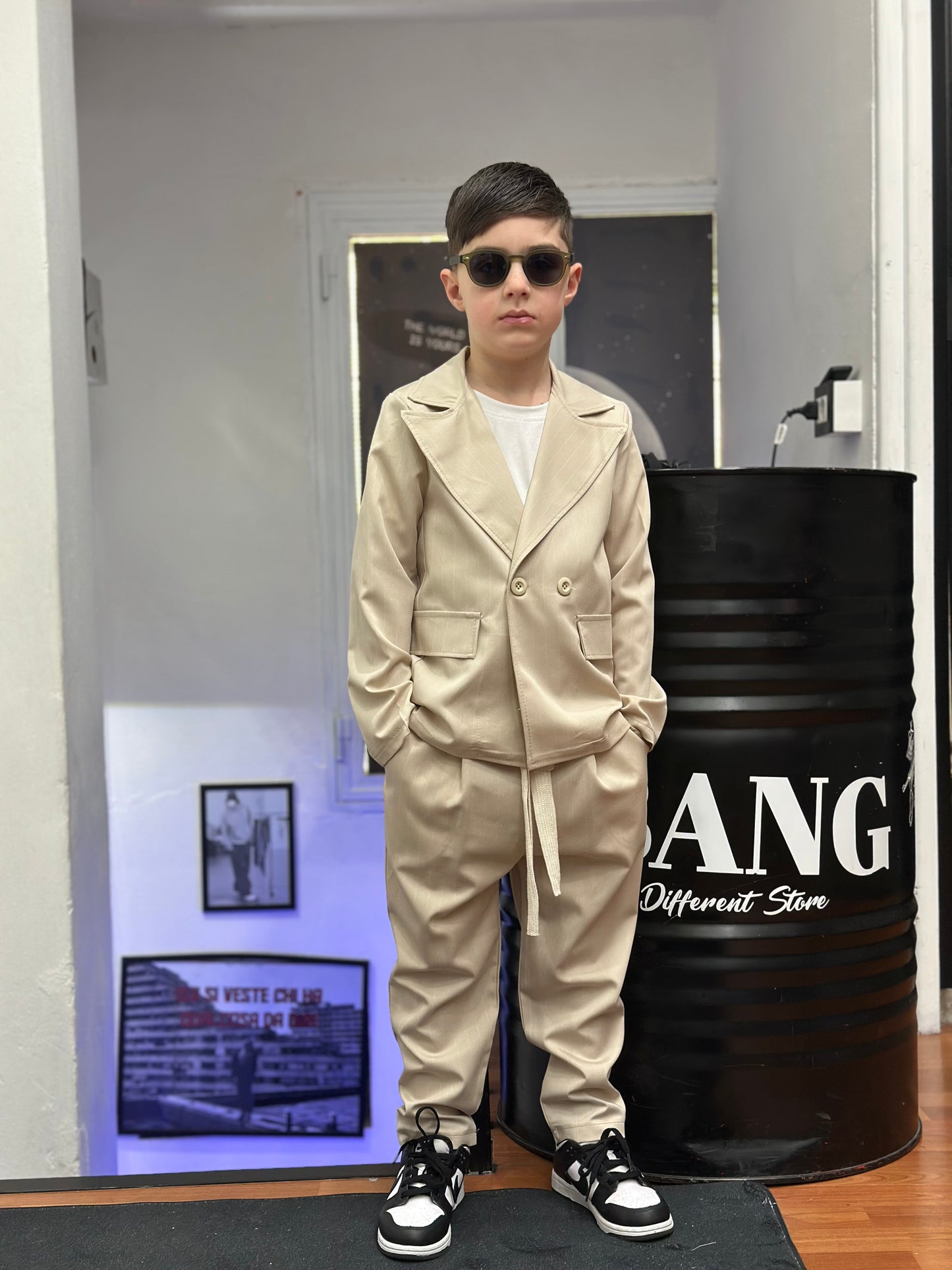 COORDINATO DOPPIO PETTO BEIGE