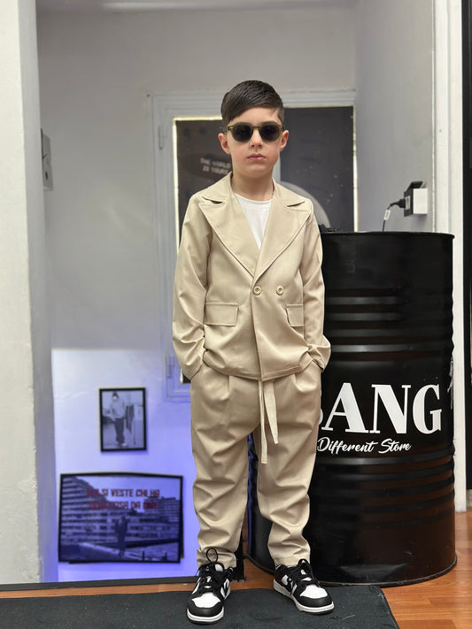 COORDINATO DOPPIO PETTO BEIGE