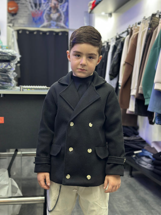 CAPPOTTO DOPPIO PETTO NERO