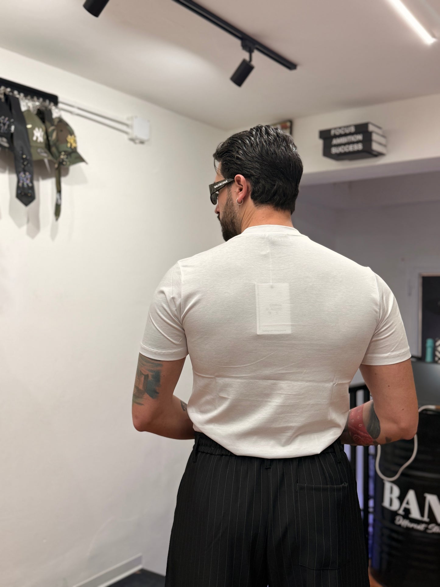 T-SHIRT FILO DI SCOZIA BIANCA