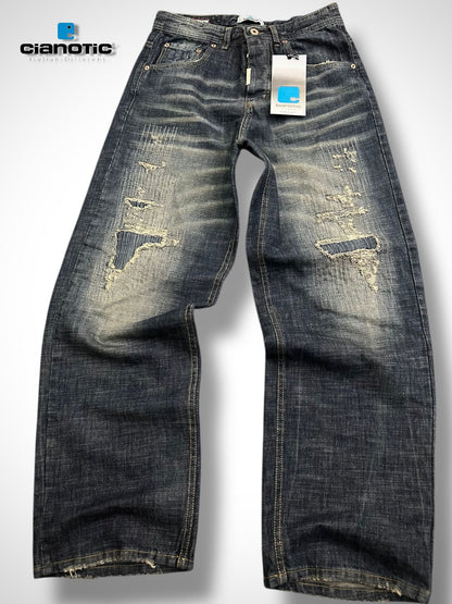 SUPER BAGGY SABBIATO BLU