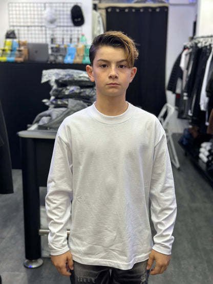 T-SHIRT MEZZO COLLO BIANCA