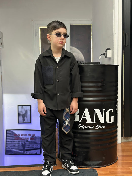 COORDINATO BLACK E JEANS