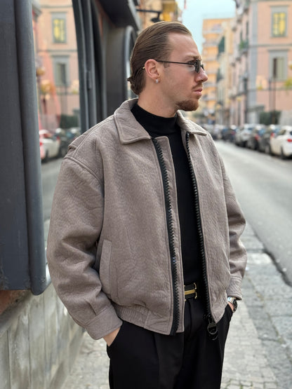 GIUBBOTTO CROP BIG ZIP