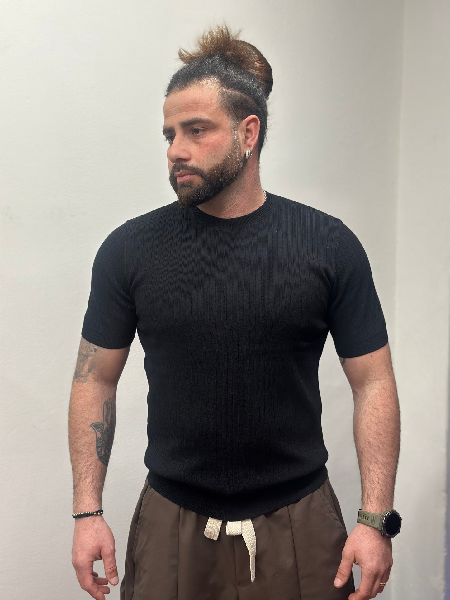 T-SHIRT FILO A COSTE NERA