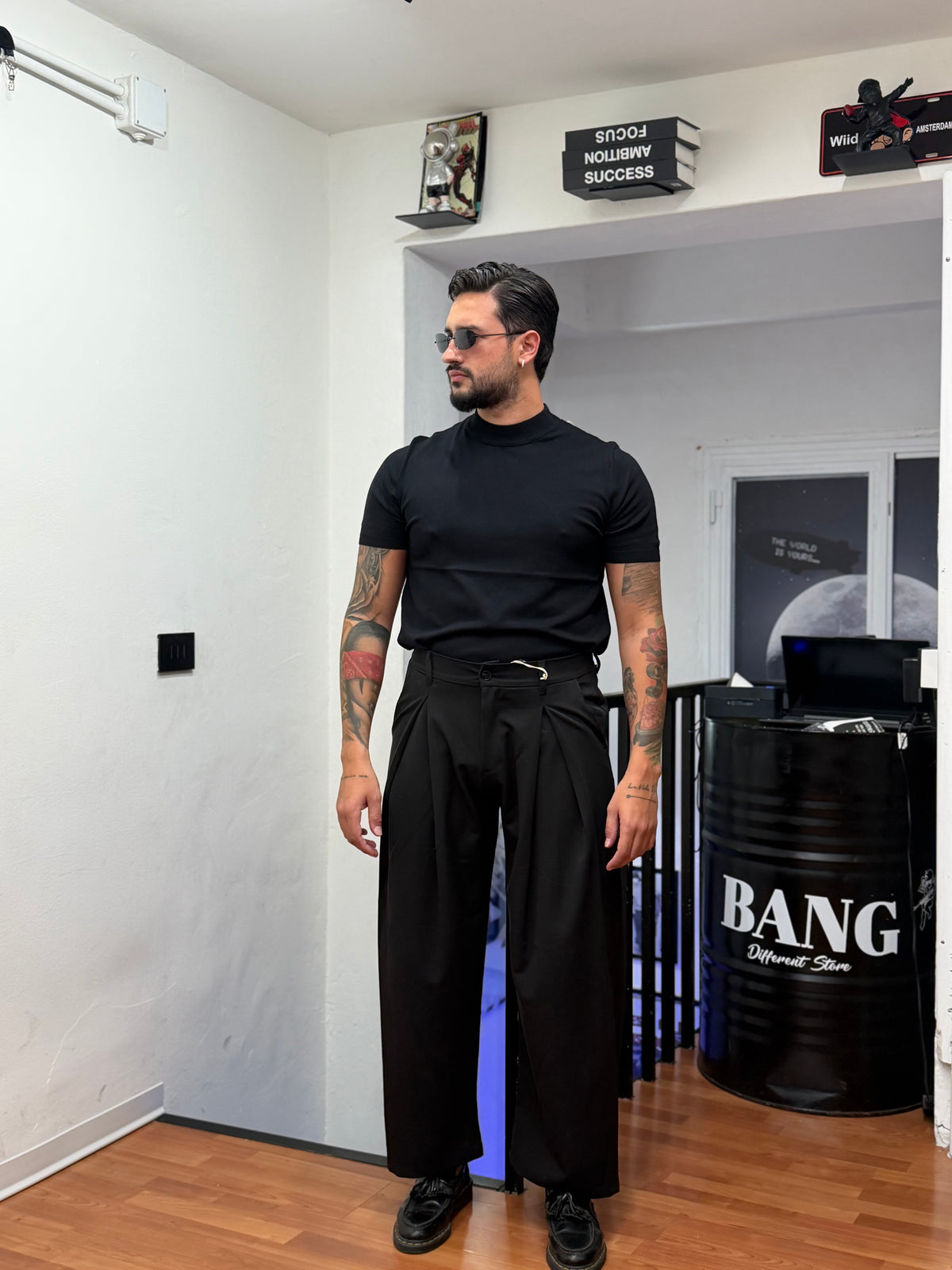 T-SHIRT MEZZO COLLO IN FILO