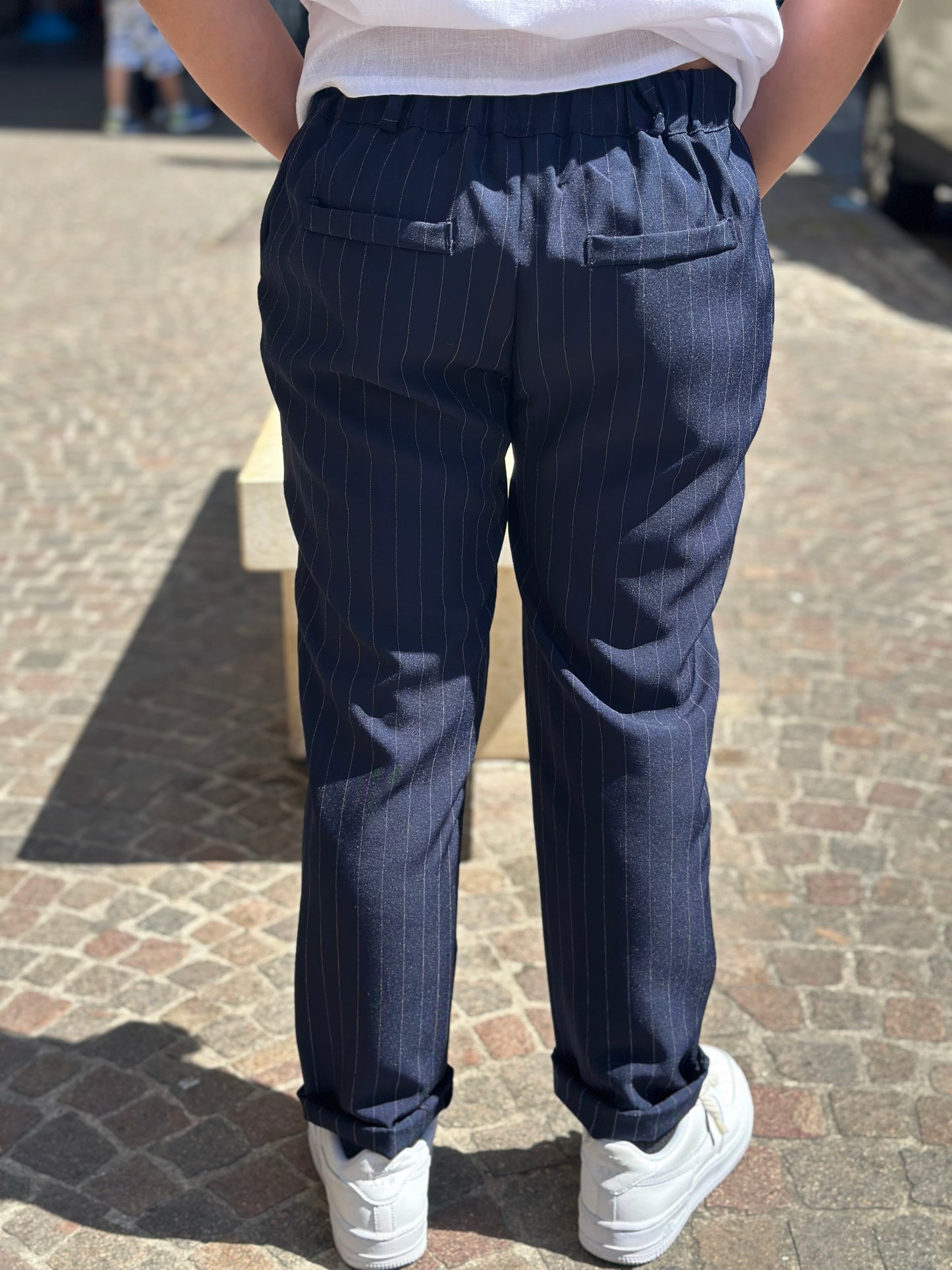 PANTALONE GESSATO CAPRI