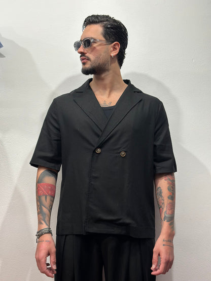 COORDINATO CAPRI IN LINO NERO