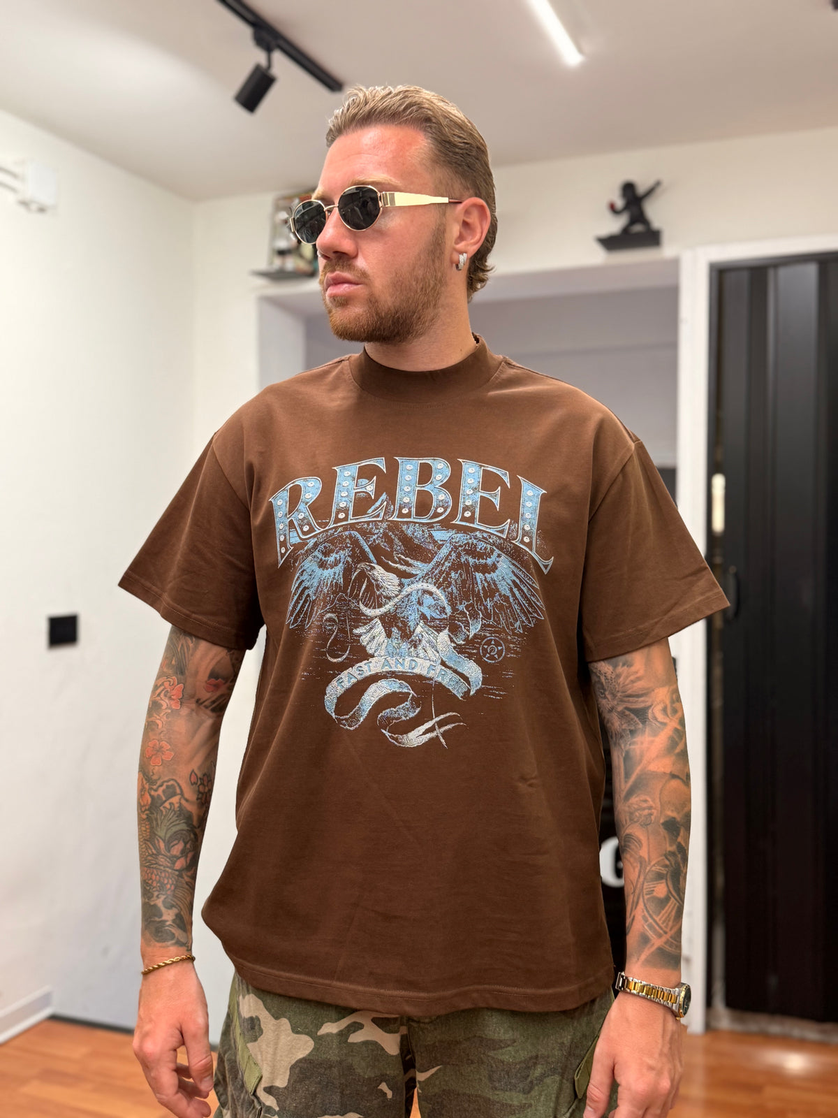 T-SHIRT PREMIUM LABEL MORO