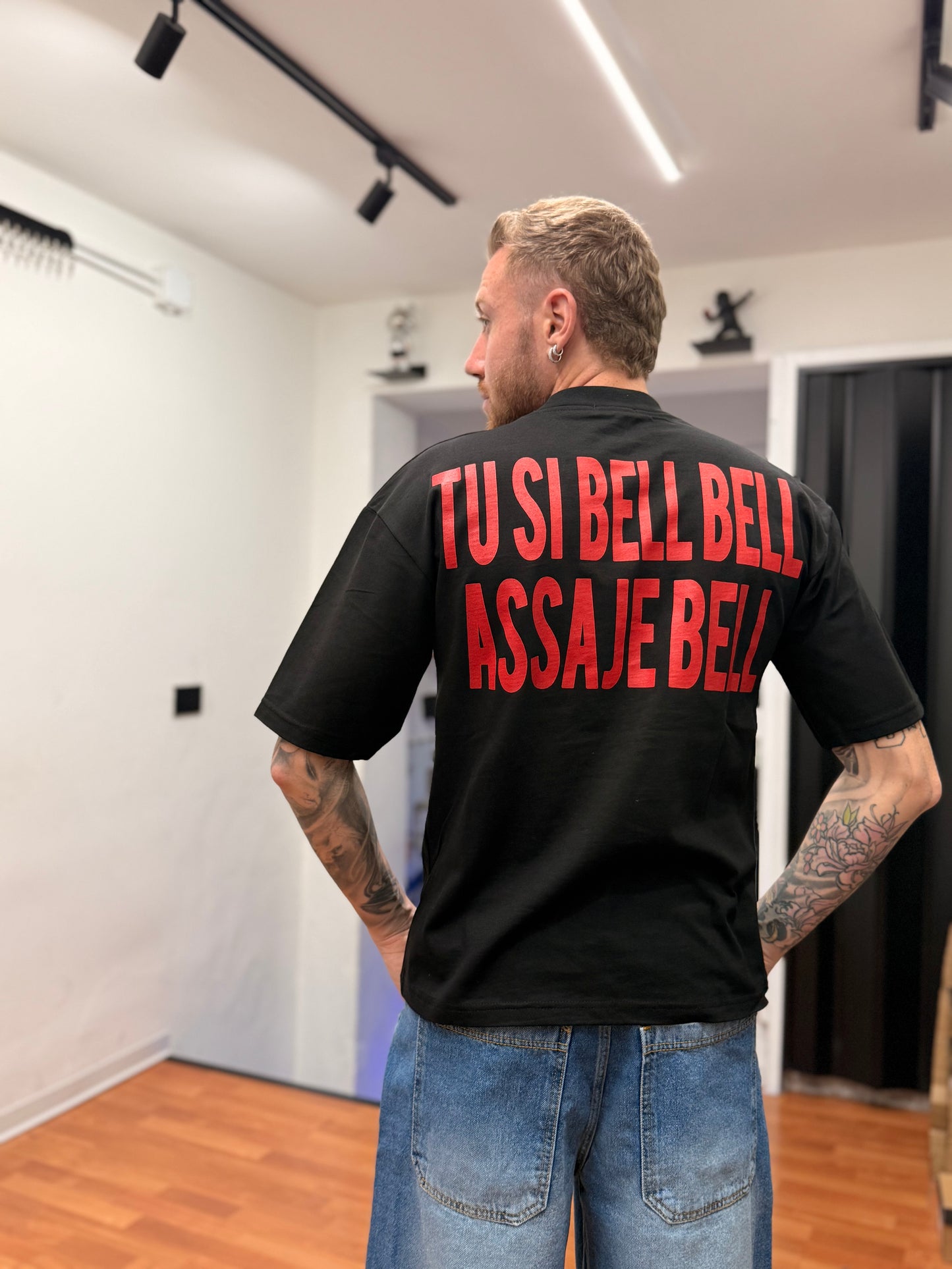 T-SHIRT TU SI BELL NERA