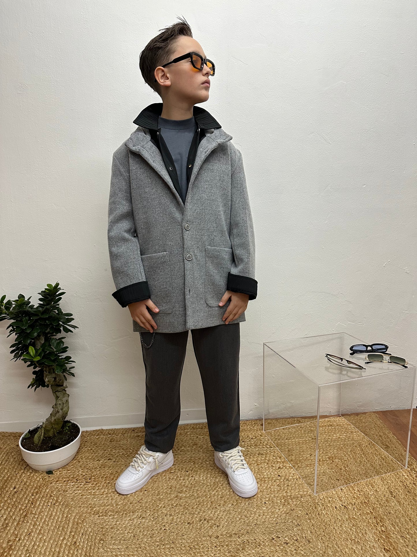 CAPPOTTO CON CAPPUCCIO 3 COLORI DISPONIBILI