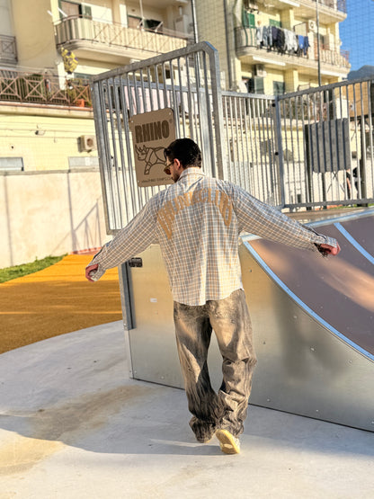 CAMICIA OVER STAMPA A QUADRI