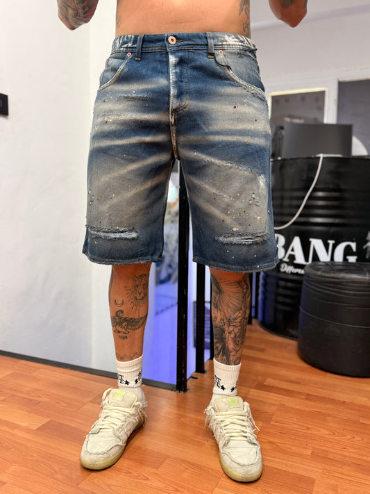 SHORT CIANOTIC BLU SABBIATO