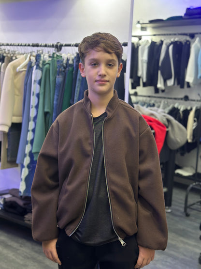 CAPPOTTO CROP MARRONE