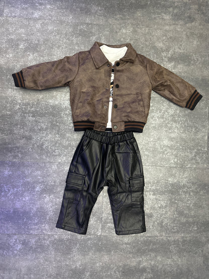 COORDINATO IN ECOPELLE