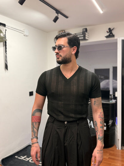 T-SHIRT TRAFORATA NERQ