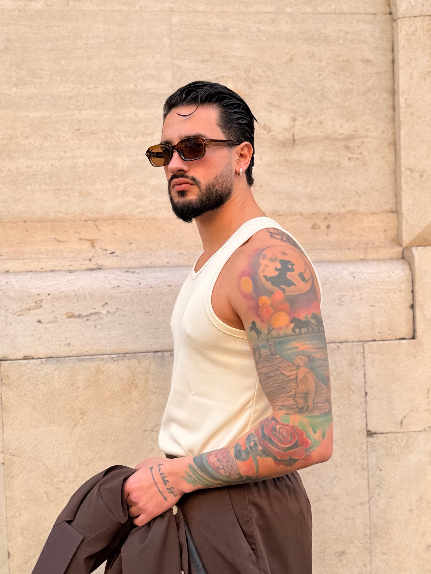 CANOTTA FILO DI SCOZIA PANNA