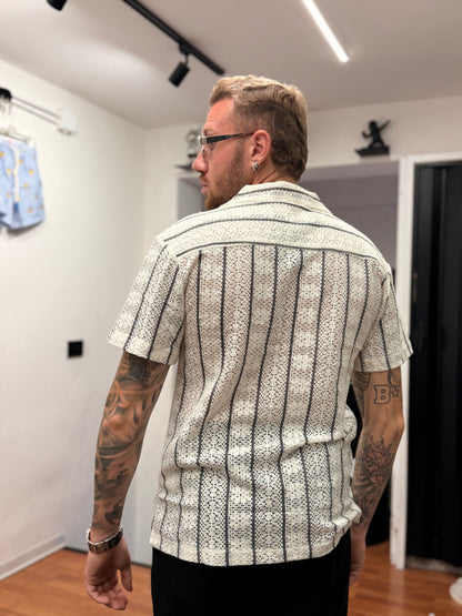 CAMICIA MYK A RIGHE
