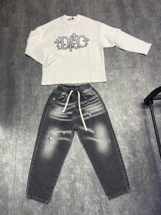 JEANS COMODO GRIGIO