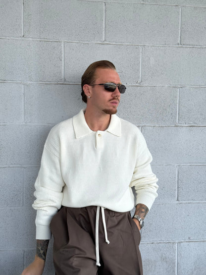 POLO MAGLIONE BIANCO