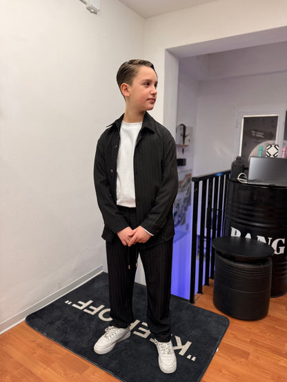 COORDINATO GESSATO NERO