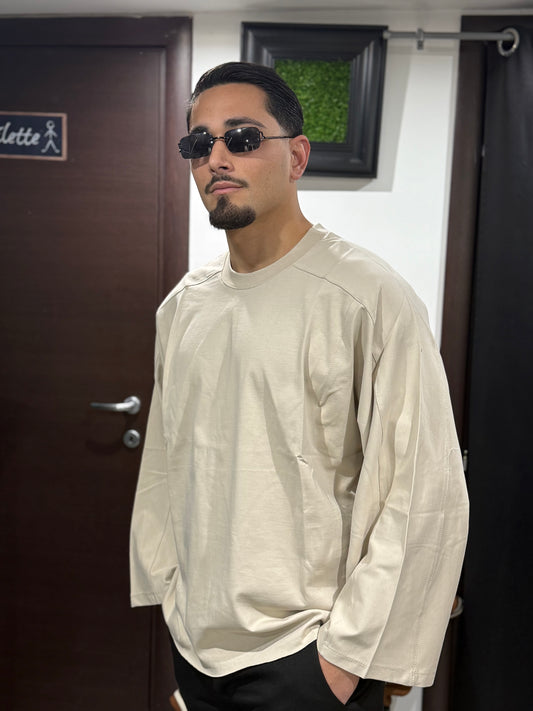 LONGE SLEEVE BEIGE