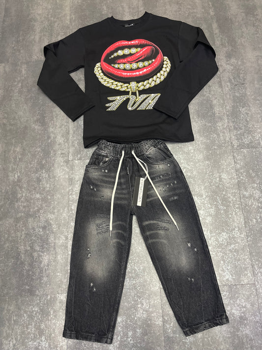 JEANS COMODO BLACK