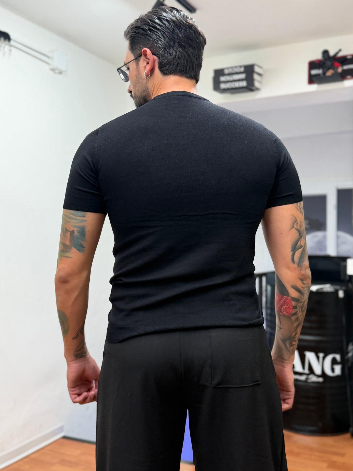 T-SHIRT IN FILO NERA