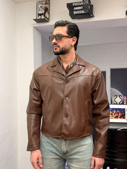 JACKET CROP MORO
