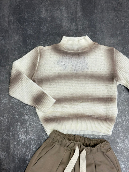 MAGLIONE SLAVATO BIANCO