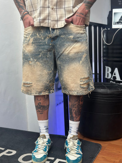 SHORT CIANOTIC SABBIATO