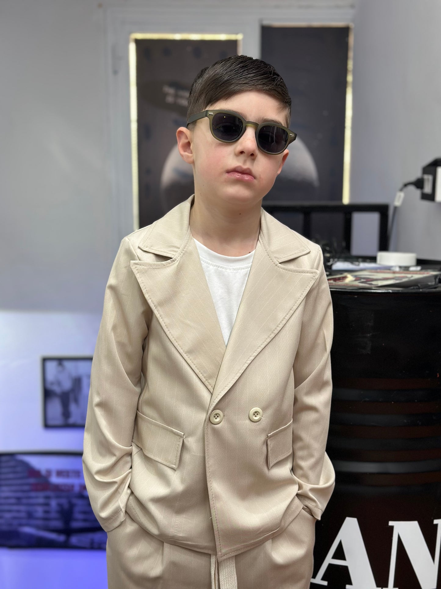 COORDINATO DOPPIO PETTO BEIGE