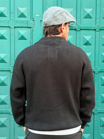 POLO MAGLIONE NERO