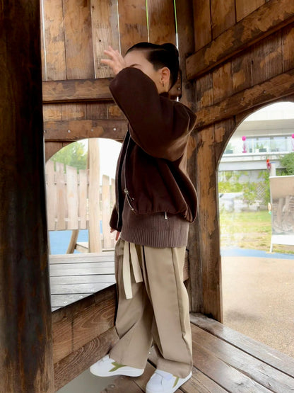 CAPPOTTO CROP MARRONE