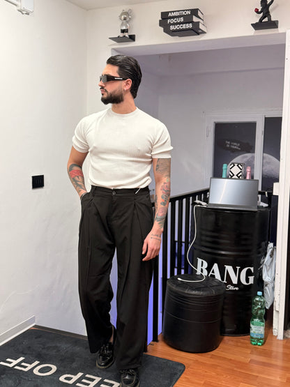 T-SHIRT FILO A COSTE BIANCA