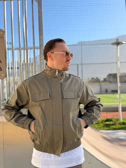 COORDINATO CROP VERDE MILITARE